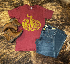 Gold Pumpkin Tee