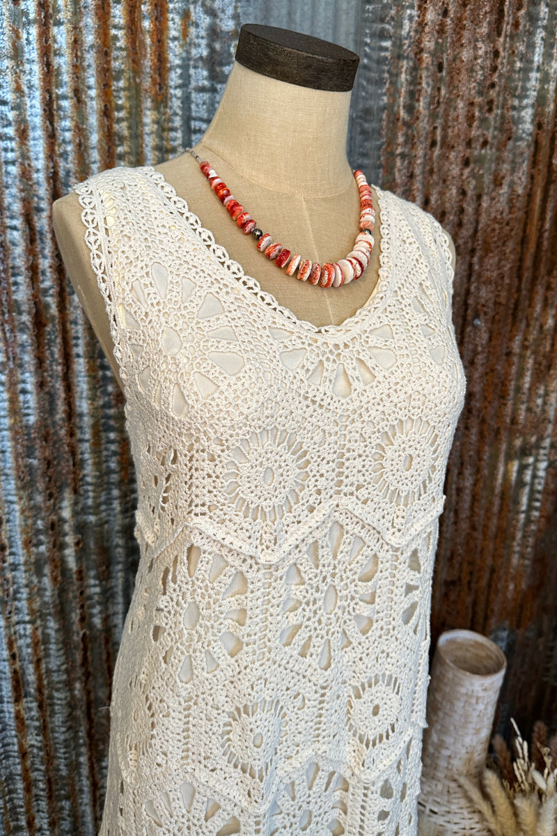 Crochet Natural Dress