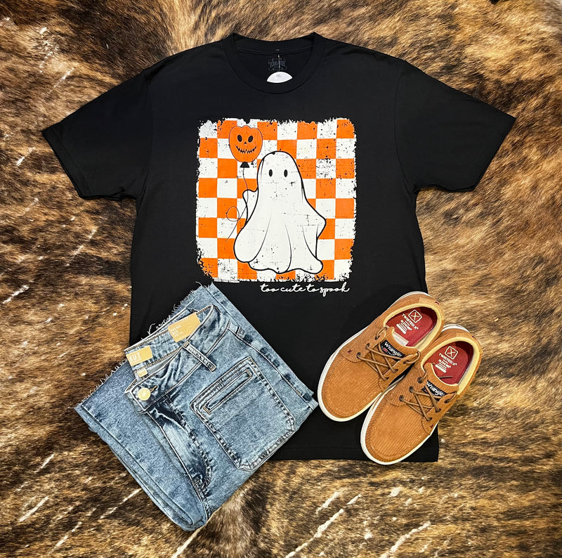 Too cute to spook tee